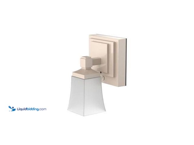 Lot 49-3566620 - qty 3 - Westek 5 in. Satin Gold Single LED Downlight Vanity Sconce Light with Remote Model # BL-SCCL...