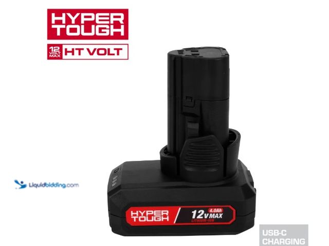 Lot 49-5543685 - Hyper Tough 12V Lithium-Ion 4.0Ah Rechargeable Battery. Unused