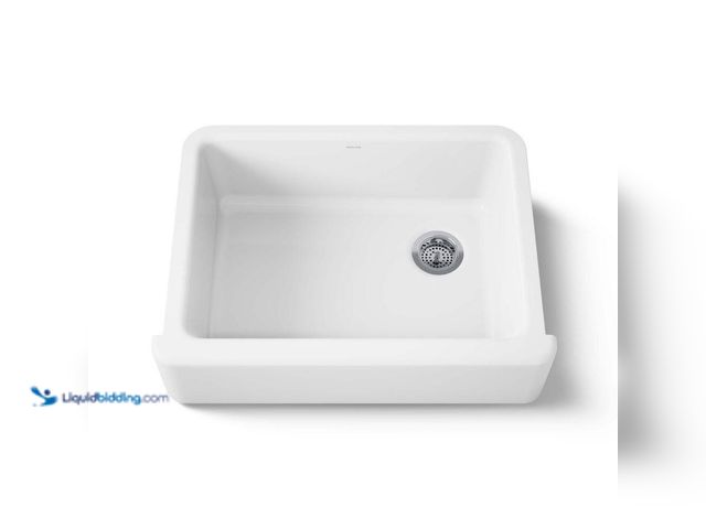 Lot 49-5463811 - KOHLER
Whitehaven 30 in. Farmhouse/Apron-Front Single Bowl White Cast Iron Kitchen Sink Only (damag...