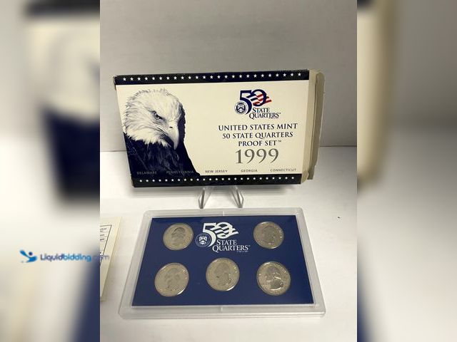 Lot 49-910549 - 1999 United States Mint Proof Set – First Year State Quarters Collection** This 1999 United States M...