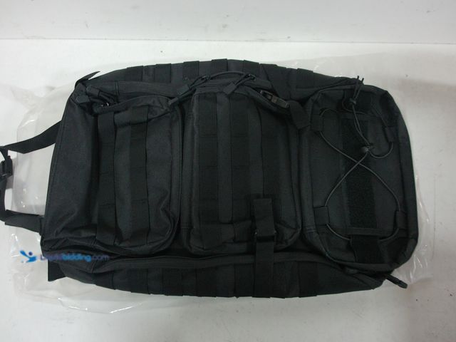 Lot 49-3430457 - Universal Tactical Car Seat Organizer/Backpack for Emergencies/Hunting/Camping/Fishing, Black, Sligh...