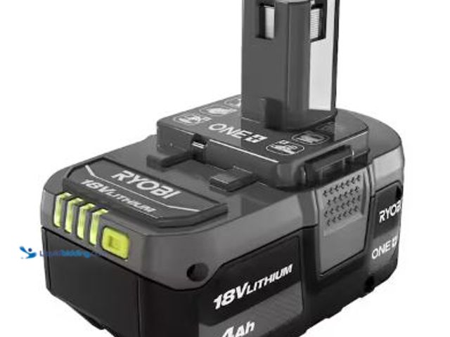 Lot 49-5436699 - RYOBI ONE+ 18V 4.0 Ah Lithium-Ion Battery. Model # PBP005. Unused. No charger.