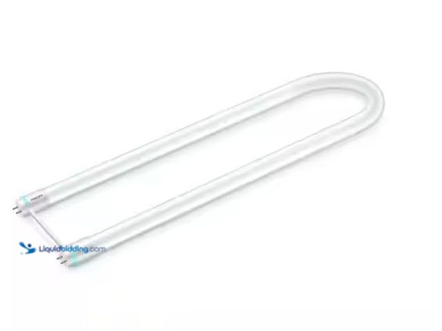 Lot 49-5573535 - Philips
32-Watt Equivalent U-Bend Linear T8 Type A InstantFit Daylight LED Tube Light Bulb (5000K),...