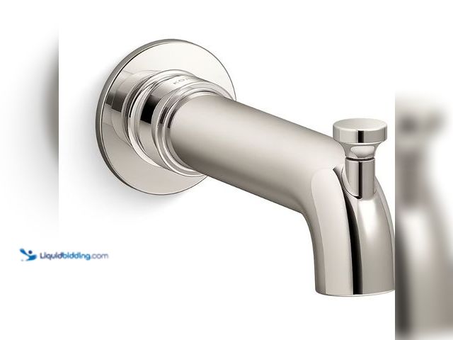 Lot 49-5552772 - KOHLER
Castia™ by Studio McGee Wall Mount Tub Spout with Diverter in Polished Chrome. Item #1022170...