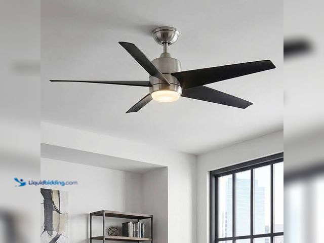 Lot 49-3565044 - Hampton Bay
Mena 54 in. White Color Changing Integrated LED Indoor/Outdoor Matte Black Ceiling Fan ...