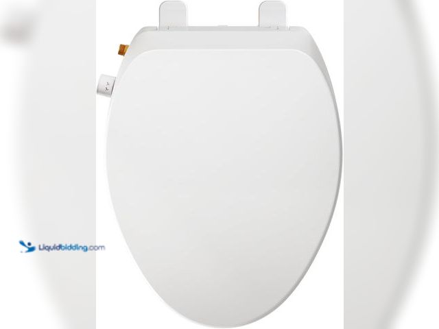 Lot 49-5572340 - Elongated Bidet Toilet Seat – Non-Electric, Slow-Close Lid, Adjustable Water Pressure, Self-Cleaning...