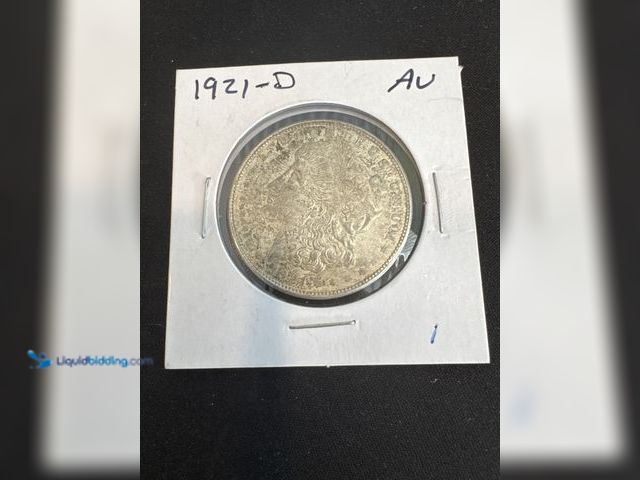 Lot 49-9003 - 1921 US Morgan dollar coin. AU condition. Denver Mint. Perfect addition to any collection. #coins021...