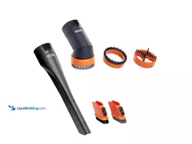 Lot 49-1556651 - Lot of (2) RIDGID 2-1/2 in. NXT Max Crevice Tool, Dusting Brush Shop Vacuum Attachments with Shoes f...