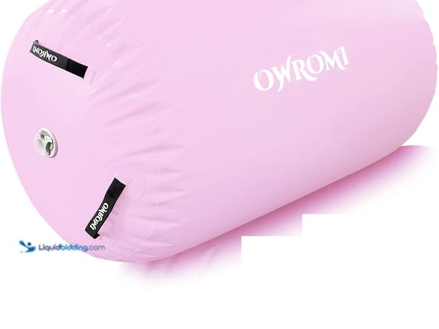 Lot 49-5437833 - Inflatable Gymnastics Air Mat Tumble Track with Gymnastics Air Barrel - Inflatable Air Spot Tumbler ...