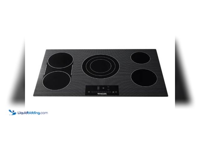 Lot 49-5581700 - Thor Kitchen 36 in. Radiant Electric Cooktop in Black with 5 Elements Smooth Top including Tri-Ring ...