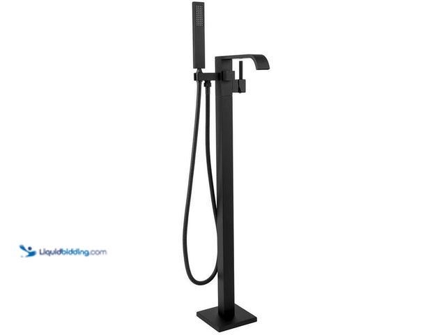 Lot 49-5446818 - AKDY
1-Handle Freestanding Floor Mount Tub Faucet Bathtub Filler with Hand Shower in Matte Black. I...