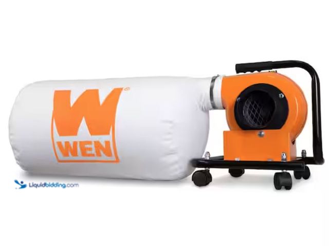 Lot 49-2006112 - WEN 5.7 Amp 660 CFM Rolling Dust Collector with 12 Gal. Bag and Optional Wall Mount, Model # DC3401,...