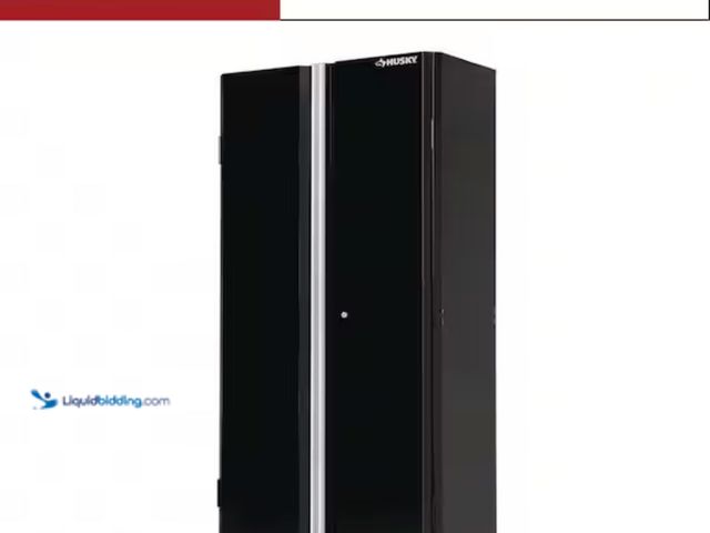 Lot 49-1623799 - Husky Ready-to-Assemble 36.6 in. W x 72 in. H x 18.3 in. D 24 Gauge 3-Shelf Steel Freestanding Cabin...