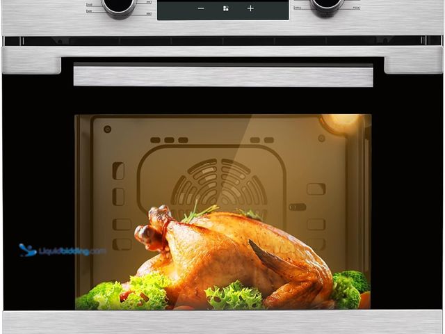 Lot 49-5475973 - 24 Inch Wall Oven, TOPWISH Electric Single Wall Ovens, 2.3 Cu.ft. Built-in Wall Oven with Convection...