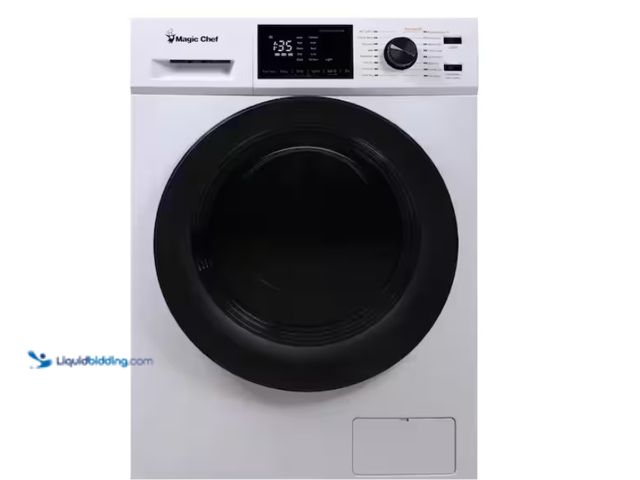 Lot 49-1538011 - Magic Chef 23.4 in. 2.7 cu. ft. White All in One Ventless and Washer Dryer Combo, Model # MCSCWD27W5...