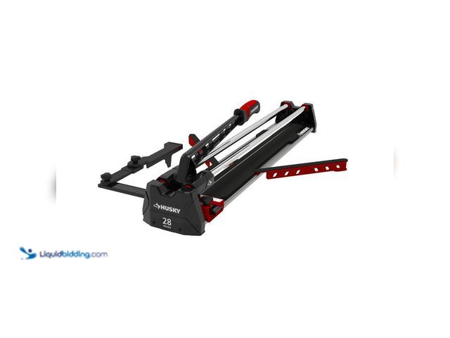 Lot 49-5520534 - Husky
28 in. Tile Cutter with Tungsten Carbide Blade and Adjustable Gauge. Model # JHD700. Unused