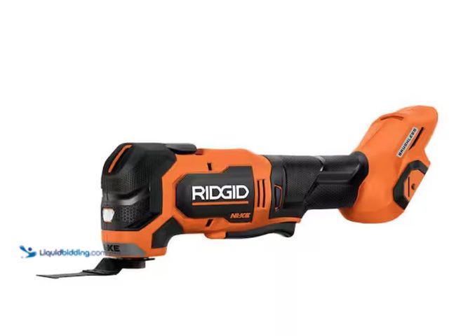 Lot 49-2020590 - RIDGID 18V NUKE SubCompact Brushless Cordless Oscillating  Multi-Tool (Tool Only), Model # RNKSMT01B...