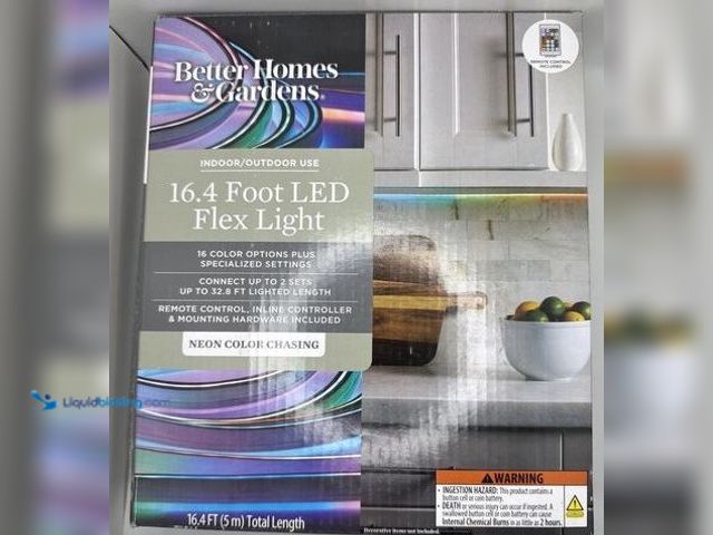 Lot 49-5551803 - Better Homes & Gardens 16.4ft LED Flex Light Strip Indoor/Outdoor W/ Remote, Unused