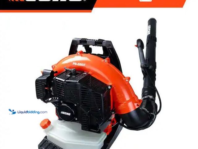 Lot 49-1568841 - ECHO 216 MPH 517 CFM 58.2cc Gas 2-Stroke Backpack Leaf Blower with Tube Throttle Model # PB-580T, Us...