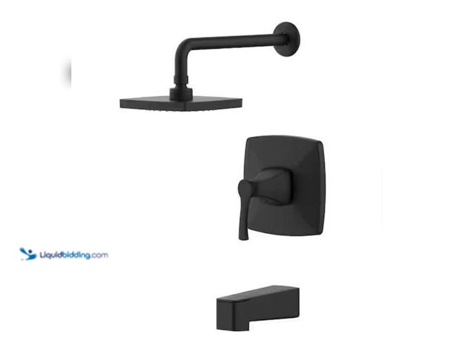 Lot 49-1623555 - Glacier Bay Calandine Single-Handle 1-Spray Tub and Shower Faucet in Matte Black (Valve Included), M...