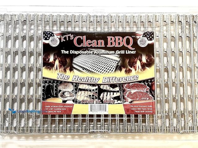 Lot 49-1515650 - (2) Disposable Aluminum Grill Liner. Set of 12 Sheets of Grill Topper, Model# B003SFOCPS, New.  Ref#...