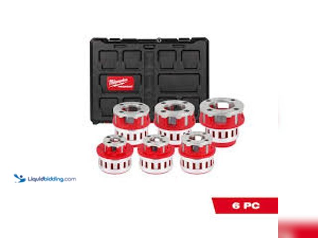 Lot 49-5475123 - Milwaukee 1/2 in. - 2 in. High Speed NPT Forged Aluminum Die Head PACKOUT Kit. Model # 48-36-1060. S...