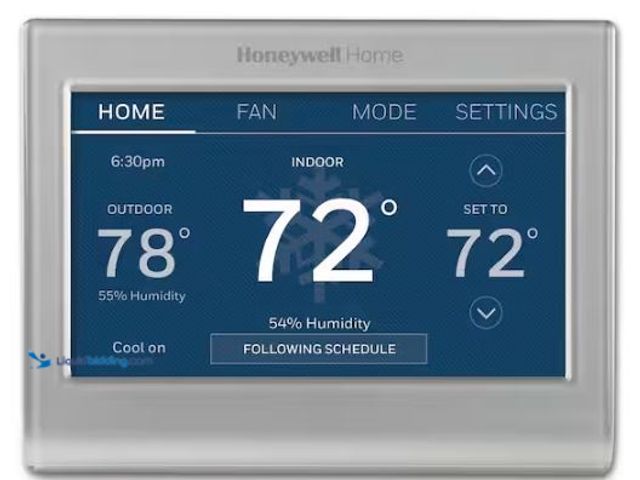 Lot 49-1573105 - Lot Of (2) Honeywell Home Wi-Fi Smart Color 7-Day Programmable Smart Thermostat with Color-Changing ...