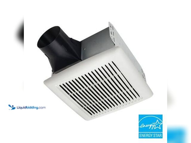 Lot 49-5558935 - Broan-NuTone Flex Series 80-110 Selectable CFM, Room Side Installation, Bathroom Ceiling Exhaust Fan...