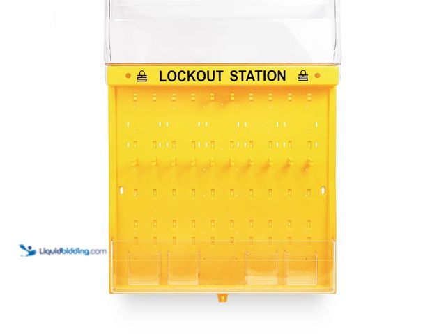 Lot 49-5546073 - TRADESAFE Lockout Tagout Station, Unfilled Loto Station - No Lock Out Tag Out Devices Included, Wall...