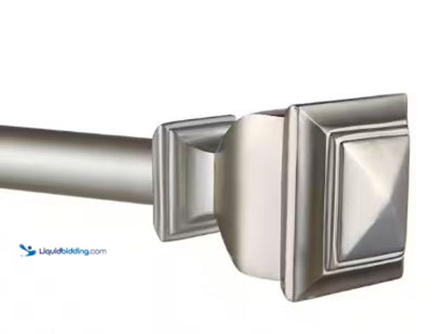 Lot 49-1517334 - EXCLUSIVE HOME
Napoleon 36 in. - 72 in. Adjustable 1 in. Single Curtain Rod Kit in Matte Silver wit...