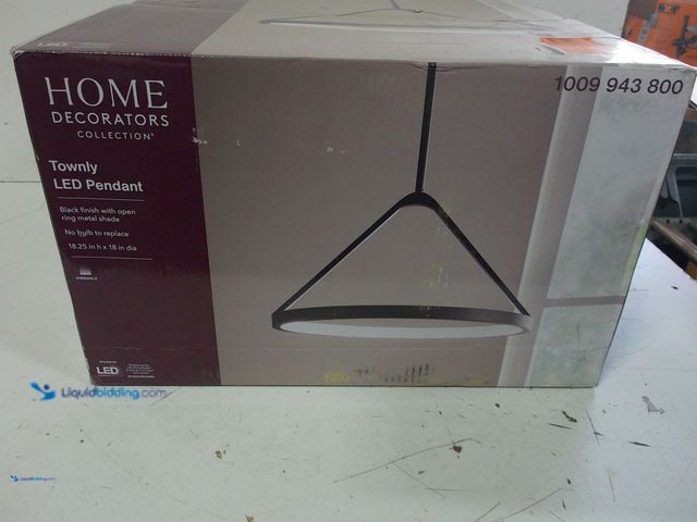 Lot 49-11027 - 1 New Home Decorators Collection Townly 1- Light LED Pendant Light Home Decorators Collection Townly...