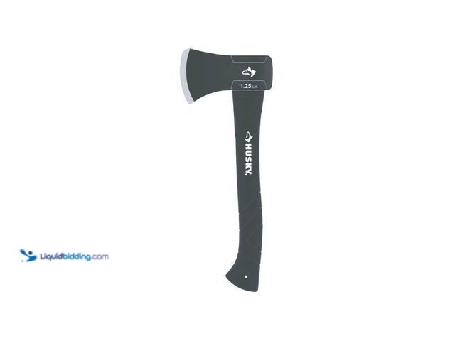 Lot 49-5452459 - Husky
1-1/4 lb. Premium Camp Axe with 14 in. Fiberglass Handle. SKU # 1001713487 Item is used.
