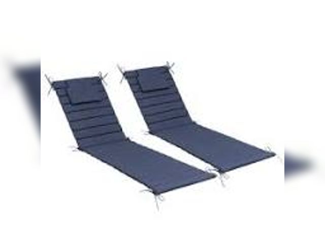 Lot 49-5545278 - Crestlive Products Outdoor water resistant Foldable Chaise Lounge Chair Cushion 50.39-in x 25.98-in ...