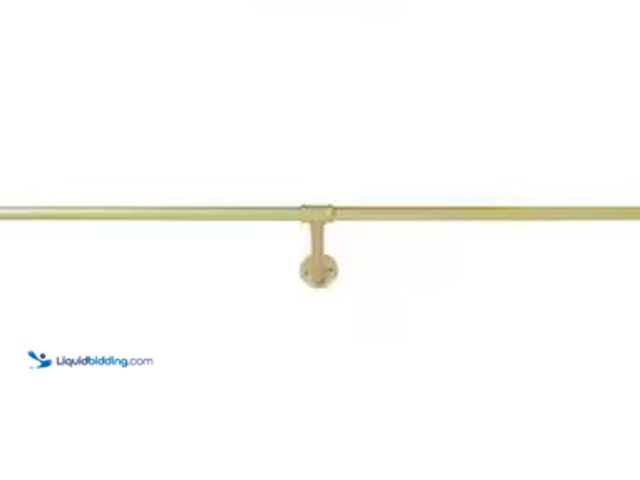 Lot 49-1549490 - Gold Iron Industrial Pipe Wall Mounted Clothes Rack Wedding Dress Bridal Garment Rack 11.8 in. W x 4...