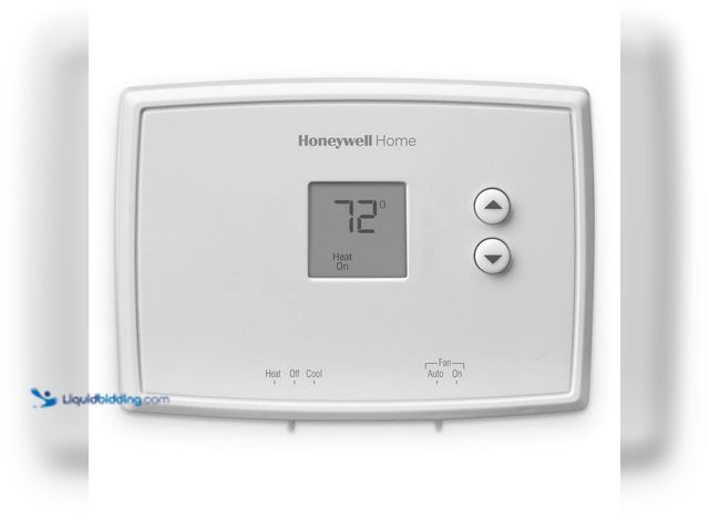 Lot 49-5450250 - Honeywell Home Horizontal Non-Programmable Thermostat. [Model # RTH111B] Unused