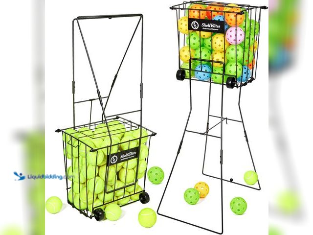 Lot 49-3528335 - Tennis Ball Hopper and Picker – Foldable, Rolling and Standard Options for Ball Collection. [Model: ...