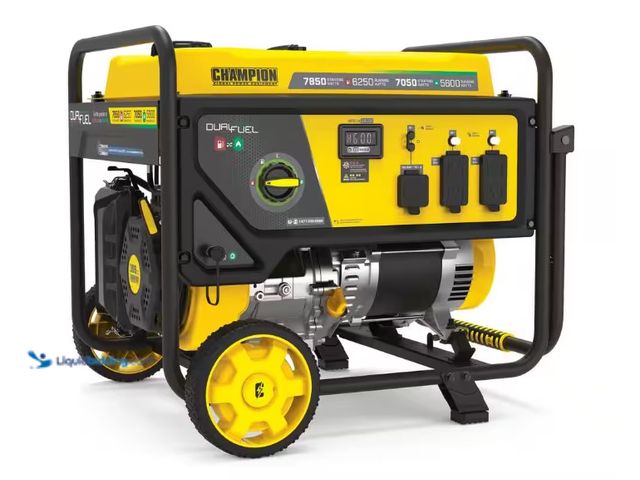 Lot 49-1526848 - Champion Power Equipment 7850/6250-Watt Recoil Start Gasoline and Propane Powered Dual Fuel Portable...