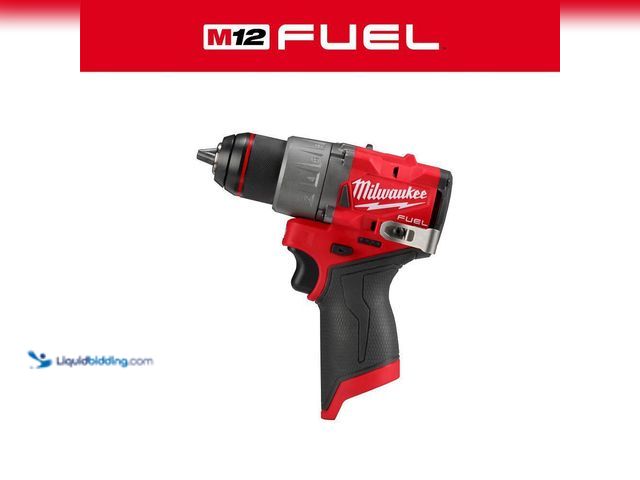 Lot 49-3566128 - Milwaukee
M12 FUEL 12V Lithium-Ion Brushless Cordless 1/2 in. Drill Driver (Tool-Only). Model # 340...