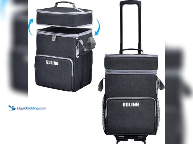 Lot 49-5410594 - 72-Can Large Rolling Cooler, Leakproof Insulated Soft Cooler Bag with Wheels and Handle Collapsible ...