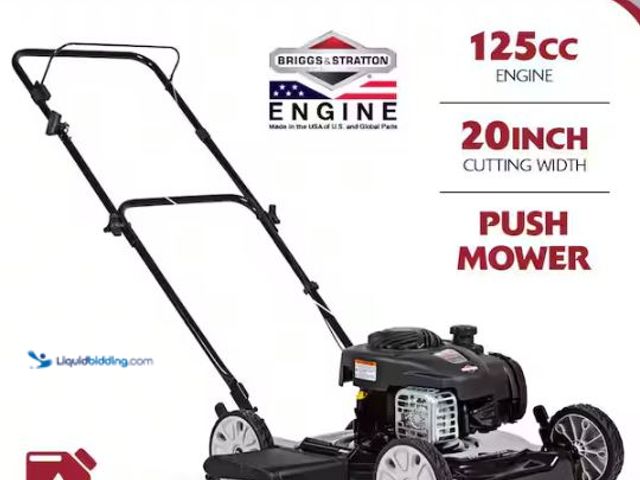 Lot 49-1521833 - Murray 20 in. 125 cc Briggs & Stratton Walk Behind Gas Push Lawn Mower with 4 Wheel Height Adjustmen...