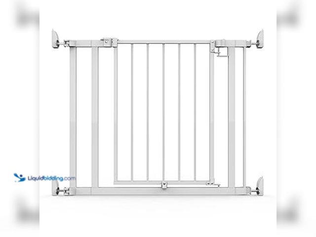 Lot 49-5414749 - The Doorway 37W Series Pet and Baby Gate with Quad Cam Lock, Pressure or Hardware Mounted, Auto Clos...