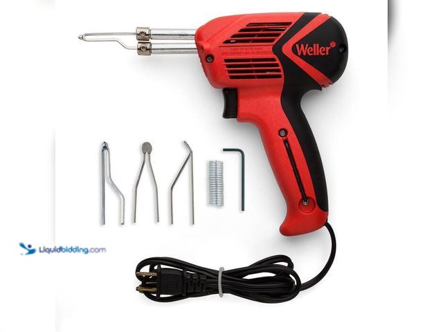 Lot 49-2024204 - Weller 100-Watt/140-Watt Soldering Gun Kit. Model # 9400PKS. MSRP $58. Used, attachments included, u...