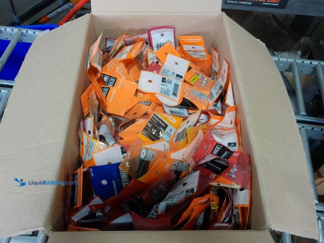 Lot 49-1549379 - Box full of miscellaneous Fasteners, Screws, Etc. Slightly used.  Ref#AHDPA1023