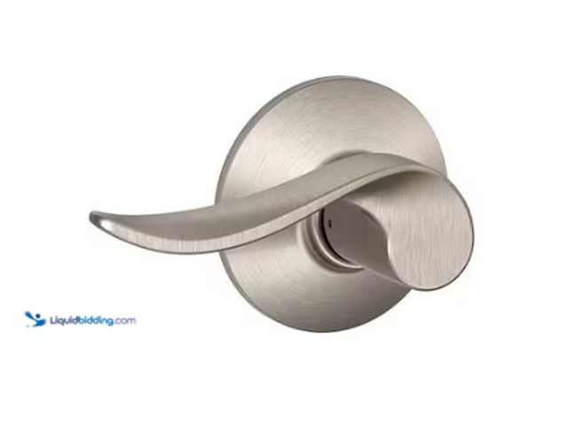 Lot 49-1569157 - Lot of (2) Schlage Sacramento Satin Nickel Passage Hall/Closet Door Lever Handle, 
Model # F10 V SA...