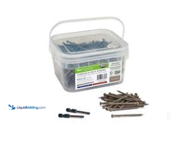 Lot 49-5407623 - Trex 2-1/2 in. Torx Flat Undercut # 10 Rocky Harbor Color-Match Composite Deck Screws 350-Count/Box....