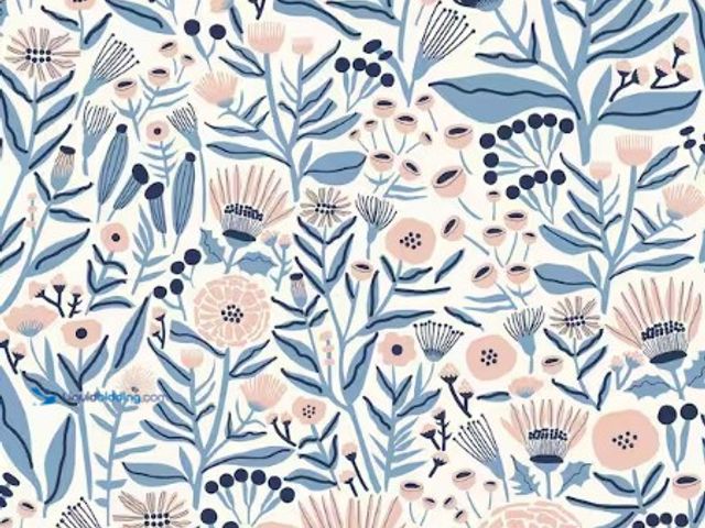 Lot 49-3612932 - NuWallpaper Blue Marigold Forest Peel and Stick Wallpaper, Model # LDS4586, Unused.  Ref#PA0716