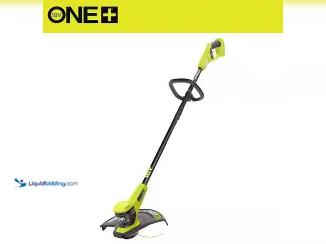 Lot 49-1630821 - RYOBI ONE+ 18V 13" Cordless Battery String Trimmer (Tool Only), Model # P20015BTL, Unused, Has attac...