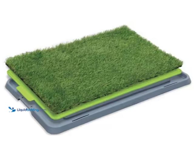 Lot 49-2000976 - Nearly Natural 16.5 in. x 26.7 in. Indoor/Outdoor Dog Potty with Artificial Grass - 3-Layer Drainage...