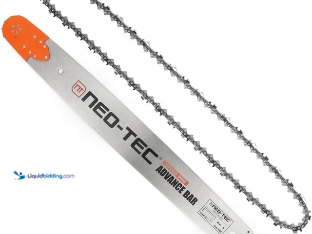 Lot 49-5463627 - NEO-TEC 24/25inch Laminated Chainsaw Guide Bar Saw Chain Combo 3/8 Pitch 0.375 Chain Pitch 0.063 Cha...