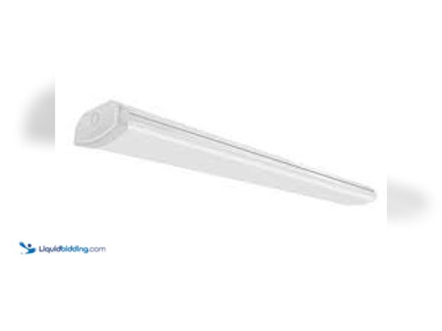 Lot 49-5459943 - Commercial Electric 1-Pack 4 ft. 3600 Lumens LED Ceiling Wraparound Light 120V Hardwire Garage Laund...